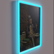 Load image into Gallery viewer, Brighten your space with vibrant RGB drinking beer art neon