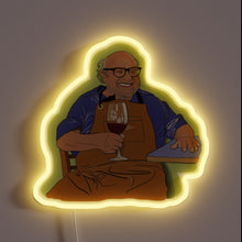 Load image into Gallery viewer, Quirky home decor featuring a stylized portrait of actor Danny DeVito.