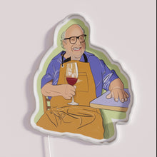 Load image into Gallery viewer, RGB lit neon sign with classic character Drinking Danny DeVito