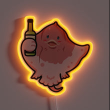 Load image into Gallery viewer, Vibrant Drunken Fish 2 LED Sign in Colorful Neon Glow