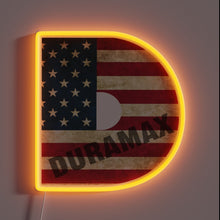 Load image into Gallery viewer, Patriotic Neon Sign with RGB LED Lighting Displaying US Flag