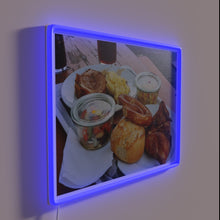 Load image into Gallery viewer, Welcome to our lively Bavarian beer garden under colorful lights