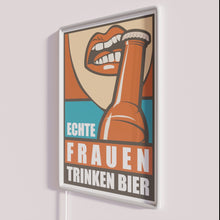 Load image into Gallery viewer, Authentic Women Drink Beer Vibrant RGB Neon Sign Decoration Light