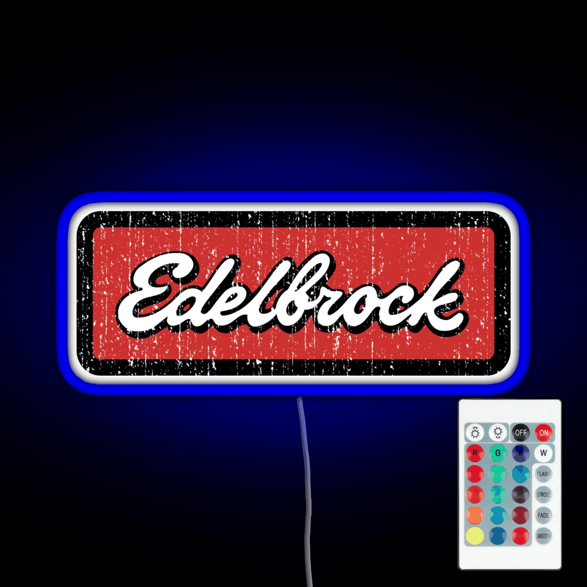 Edelbrock Engines Hot Rod RGB neon sign