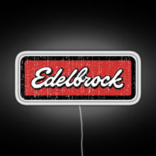 Load image into Gallery viewer, Edelbrock Engines Hot Rod RGB neon sign white