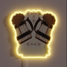 Load image into Gallery viewer, Vibrant Oktoberfest celebration decor with colorful RGB neon accents.