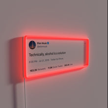 Load image into Gallery viewer, Elon Musk Quote Inspired RGB Neon Bar Sign Solution