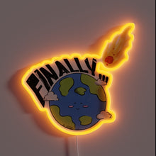 Load image into Gallery viewer, Escape to Elysium: Humanity's Hope Amidst Cosmic Annihilation Illuminated Sign