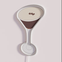 Load image into Gallery viewer, Elegant Espresso Martini bar decor with colorful RGB LED lighting