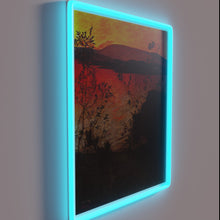 Load image into Gallery viewer, Softly glowing evening ambiance with vibrant color-changing RGB LED lights.