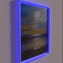 Load image into Gallery viewer, Radiant evening ambiance with vibrant RGB color-changing neon light display.