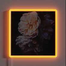 Load image into Gallery viewer, Soft-glowing evening ambiance with customizable RGB color changing options indoors.