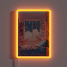 Load image into Gallery viewer, Glowing evening ambiance with vibrant RGB neon signs and lights