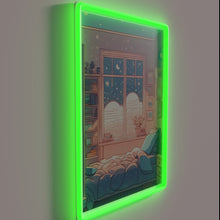 Load image into Gallery viewer, Soft evening ambiance with color-changing RGB neon lighting display effect