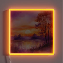 Load image into Gallery viewer, Softly glowing evening ambiance with vibrant colors in a serene design.