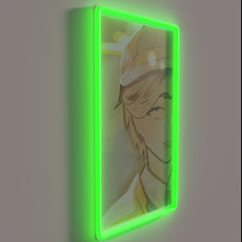 Load image into Gallery viewer, Vibrant fall colors in a glowing, layered RGB neon design.