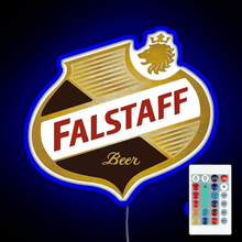 Load image into Gallery viewer, FALSTAFF Beer Shield Beer Retro Vintage RGB neon sign remote