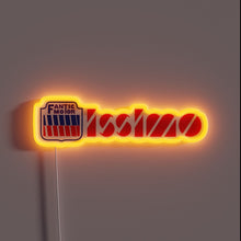 Load image into Gallery viewer, Radical 80s-inspired Fantic Motor Issimo neon sign with vibrant RGB lighting