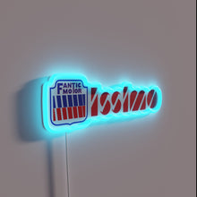 Load image into Gallery viewer, Retro Fantic Motor Issimo 80's style vibrant RGB neon glow