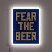 Load image into Gallery viewer, RGB Neon Sign with Fierce Beer-Themed Design and Typography