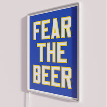 Load image into Gallery viewer, Eye-catching blue beer bar decor with RGB color changing capabilities