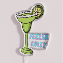 Load image into Gallery viewer, Vibrant colorful feelin salty emotions illuminated with RGB neon lighting