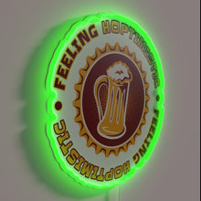 Load image into Gallery viewer, Vibrant yellow neon wall decor for a happy mood boost.