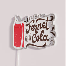 Load image into Gallery viewer, RGB illuminated Fernet with Cola cocktail bar decorative neon sign