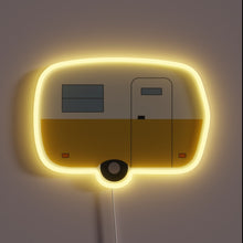 Load image into Gallery viewer, Neon-lit fibreglass trailer with vibrant RGB glow and sleek design