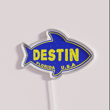 Load image into Gallery viewer, Colorful Neon Sign Featuring Deep Sea Fishing in Destin Florida