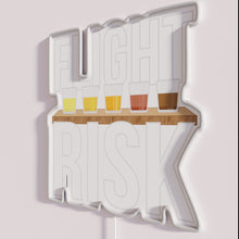 Load image into Gallery viewer, Neon Bar Decor - RGB LED Flight Risk Beer Enthusiast Sign