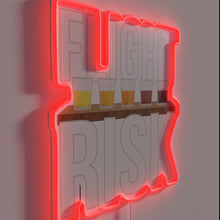 Load image into Gallery viewer, Neon Warning Sign: Flight Risk if Consuming Excessive Amounts of Beer