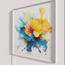 Load image into Gallery viewer, Brighten your space with a colorful, handcrafted floral swirl neon sign