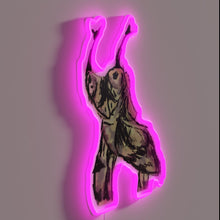Load image into Gallery viewer, Whimsical insect-inspired color-changing neon art for your walls and decor.