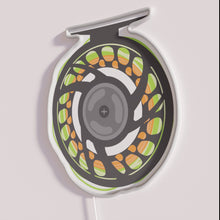 Load image into Gallery viewer, Neon Fly Fishing Themed Decor for Anglers and Outdoors Enthusiasts