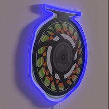 Load image into Gallery viewer, RGB Neon Sign: Fly Fishing Reel Trout Water Sport Decor