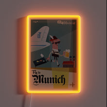 Load image into Gallery viewer, Experience the vibrant essence of Munich with this retro travel poster.