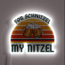 Load image into Gallery viewer, Neon Sign Adorns Your Kitchen with Colorful Schnitzel Love