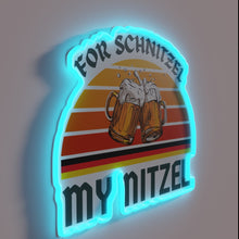 Load image into Gallery viewer, Customizable RGB neon sign for the ultimate schnitzel enthusiast's kitchen.