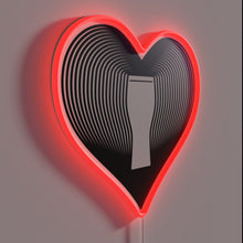 Load image into Gallery viewer, Neon bar decor with vibrant rainbow glow for beer lovers.