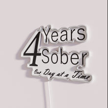 Load image into Gallery viewer, Customizable Neon Wall Sign for Sobriety Milestone Celebrations and Anniversaries