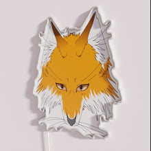 Load image into Gallery viewer, Vibrant fox head neon sign with colorful RGB lighting effects