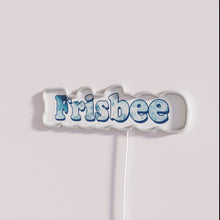 Load image into Gallery viewer, Unique Frisbee Themed Neon Sign with Ocean Inspired Watercolor Style