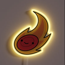 Load image into Gallery viewer, Vibrant LED sign featuring colorful Frisbee design with neon accents.