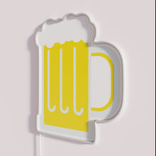 Load image into Gallery viewer, Neon bar decor sign with vibrant color changing frothy lights.