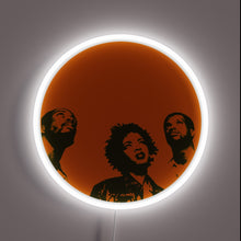 Load image into Gallery viewer, Fugees neon sign — iconic trio, glowing style.