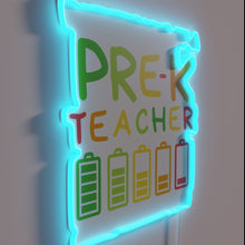 Load image into Gallery viewer, Quirky reminder for teachers who recharge with every new day.