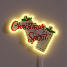 Load image into Gallery viewer, Add festive cheer with this quirky holiday spirit sign