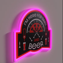 Load image into Gallery viewer, Add humor to dad's game room with vibrant love darts sign.