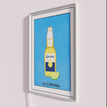 Load image into Gallery viewer, Vintage Latin American-inspired humorous colorful La Corona neon bar decor
